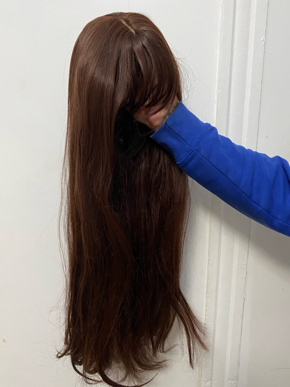 Long Brown Women's Wig - Natural Straight Style